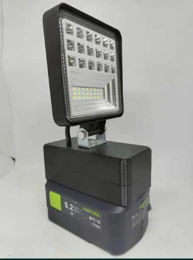 Lampa na akumulator Festool 18V zabezpieczenie baterii