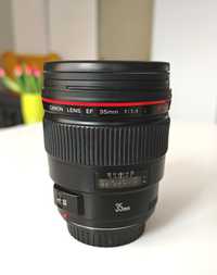 Canon EF 35 f/1.4 L ultrasonic + filtr UV HOYA