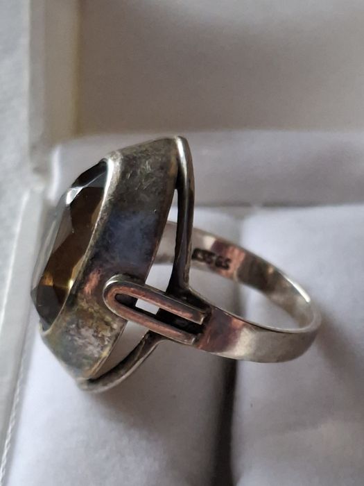 Stary srebrny pierścionek srebro pierścień