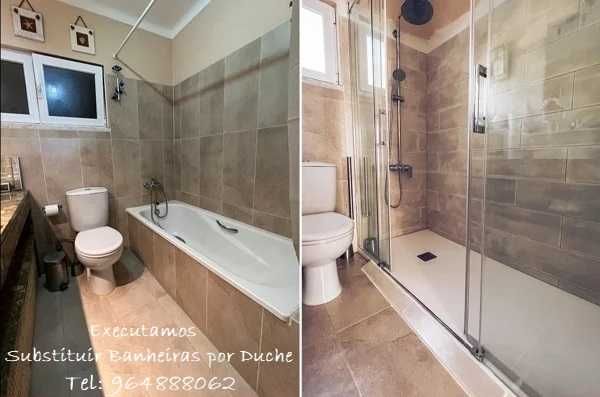 Banheira por Duche  - SUBSTITUIÇÃO!