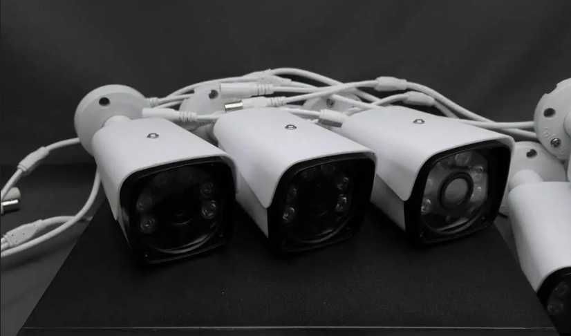 Вуличний набір камер 8шт комплект видеонаблюдения і реєстратор 30м ніч