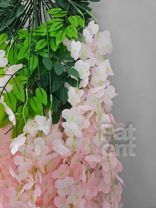 Wisteria różowa glicynia sztuczna girlanda dekoracja 12 sztuk