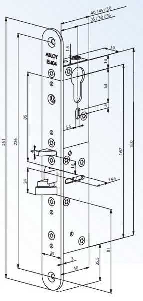 Замок электромеханический ABLOY® EL404