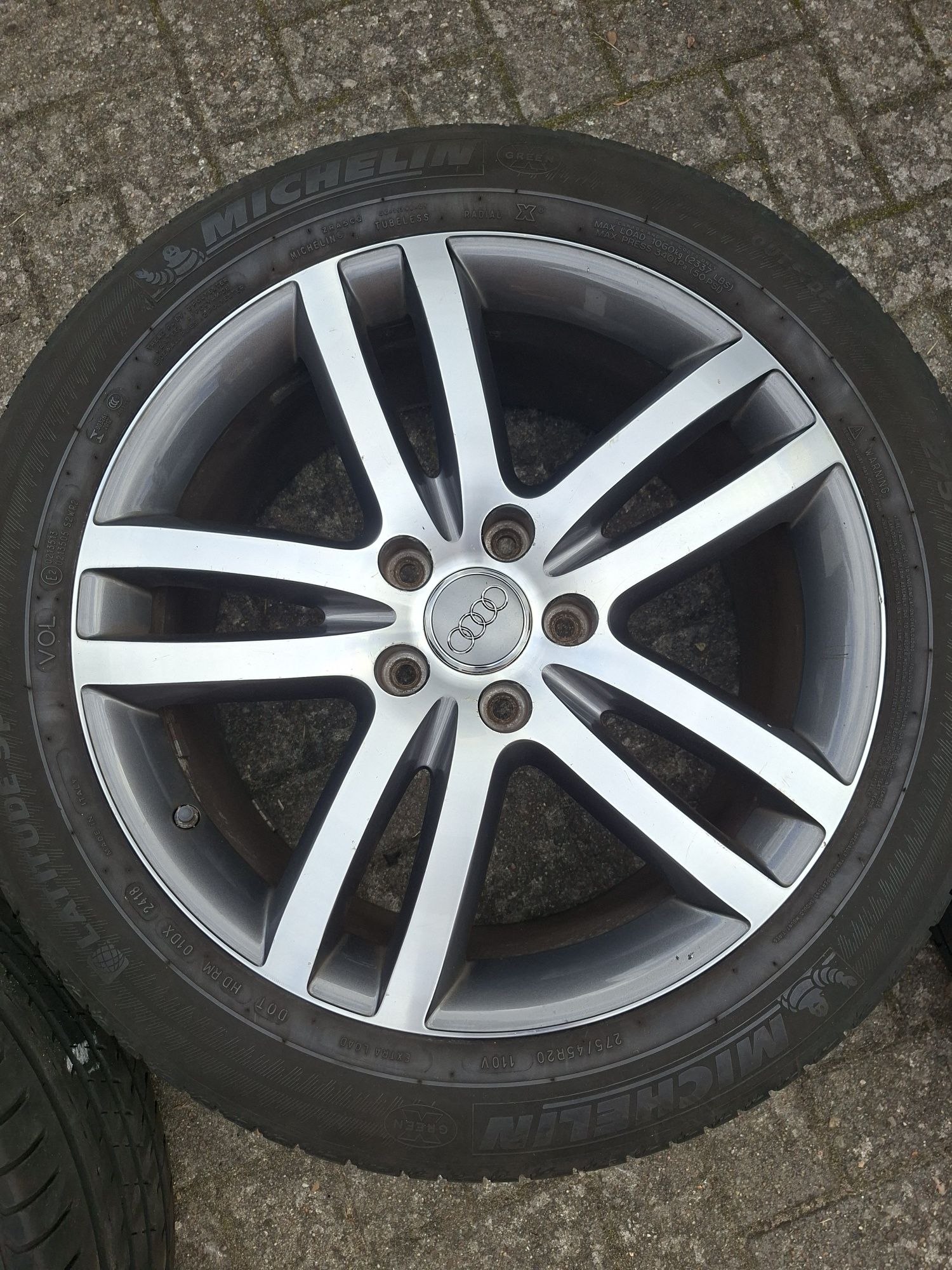 Felgi Audi 20" 5x130 Opony letnie 275/45/20 Audi Q7 Touareg