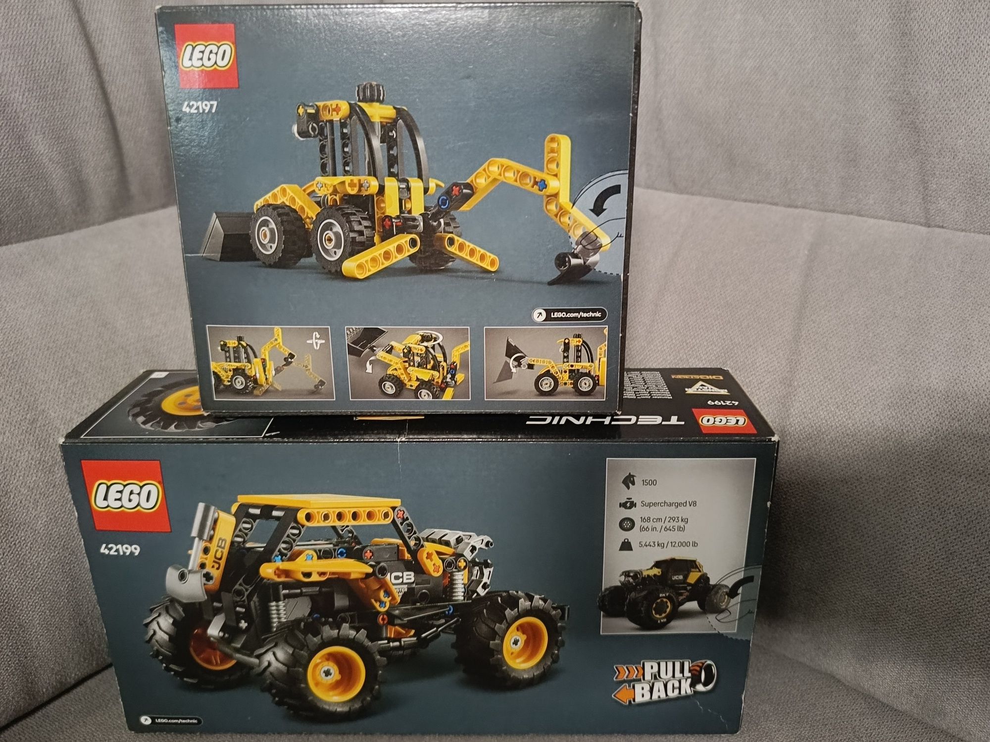 Klocki LEGO Technic 7+ monster jam backhoe koparka 42199 nr 42197