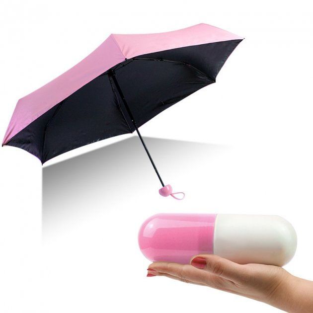 Компактна парасолька, зонт капсулі-футляр  маленька парасолька в
