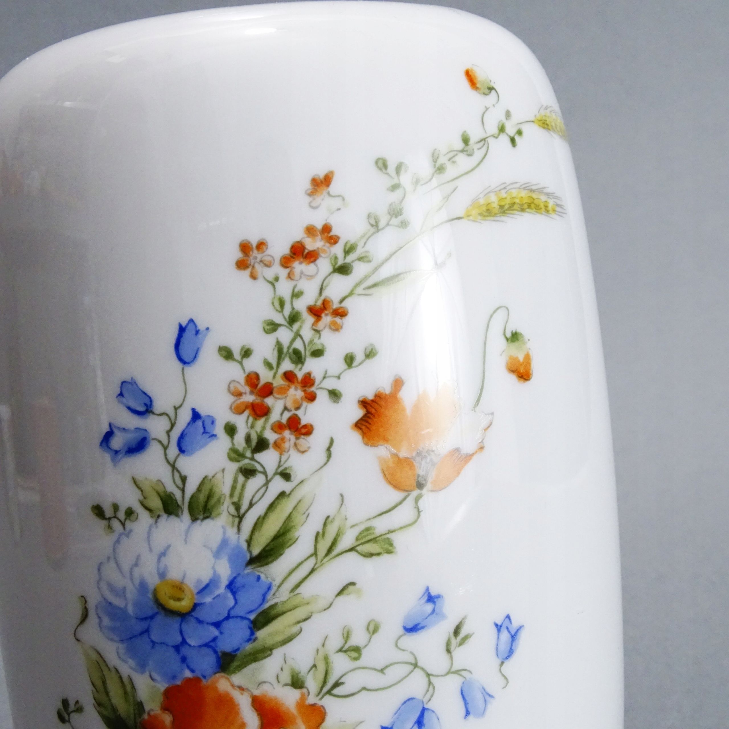 schumann piękny wazon porcelanowy łąka