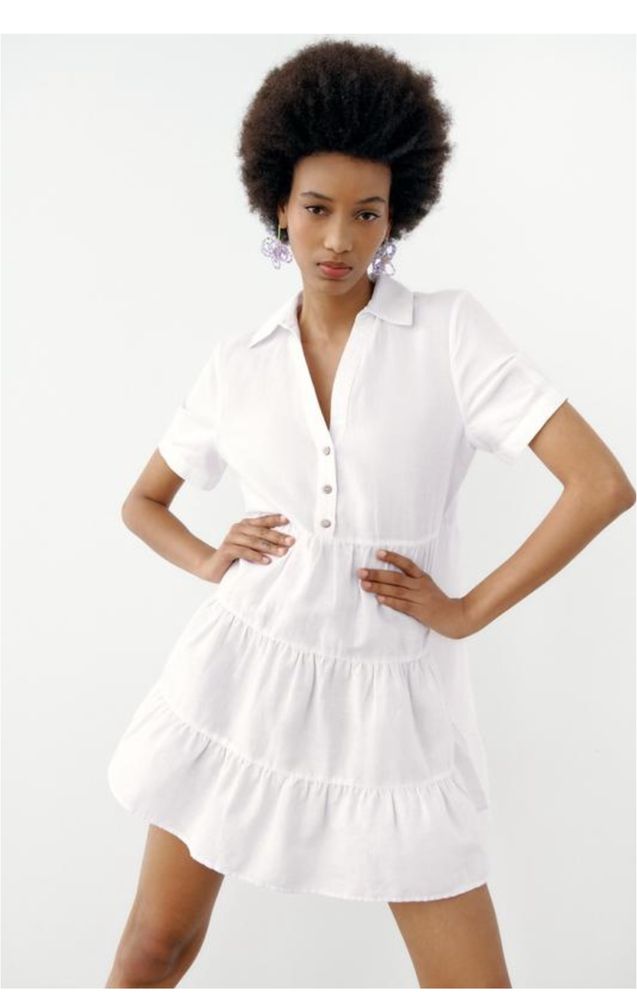 Лляне плаття zara L-XL