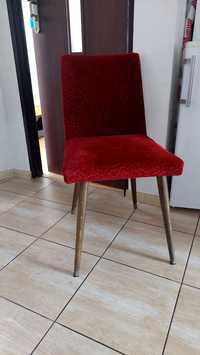 Krzesła 2 szt  bordowe