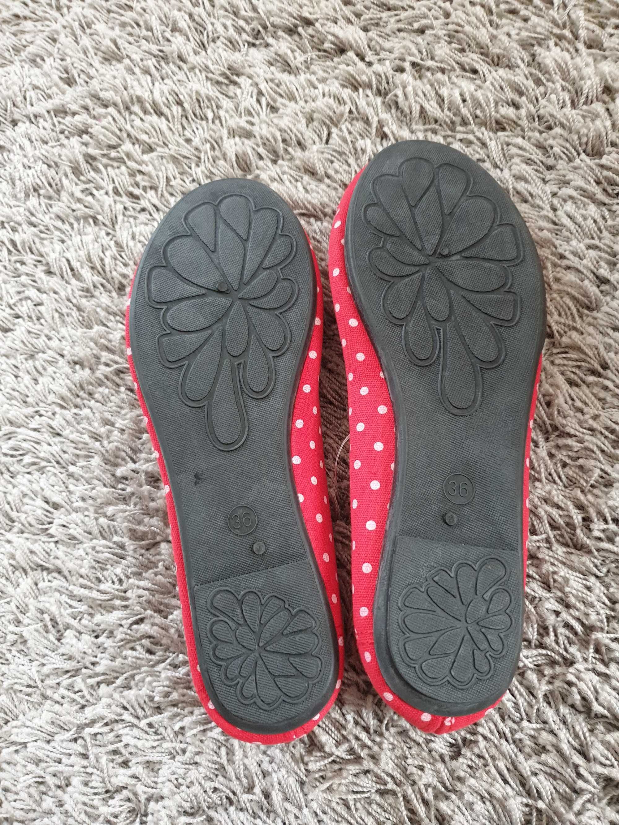 Nowe buty baleriny 36 37 38 balerinki baletki pantofelki materiałowe