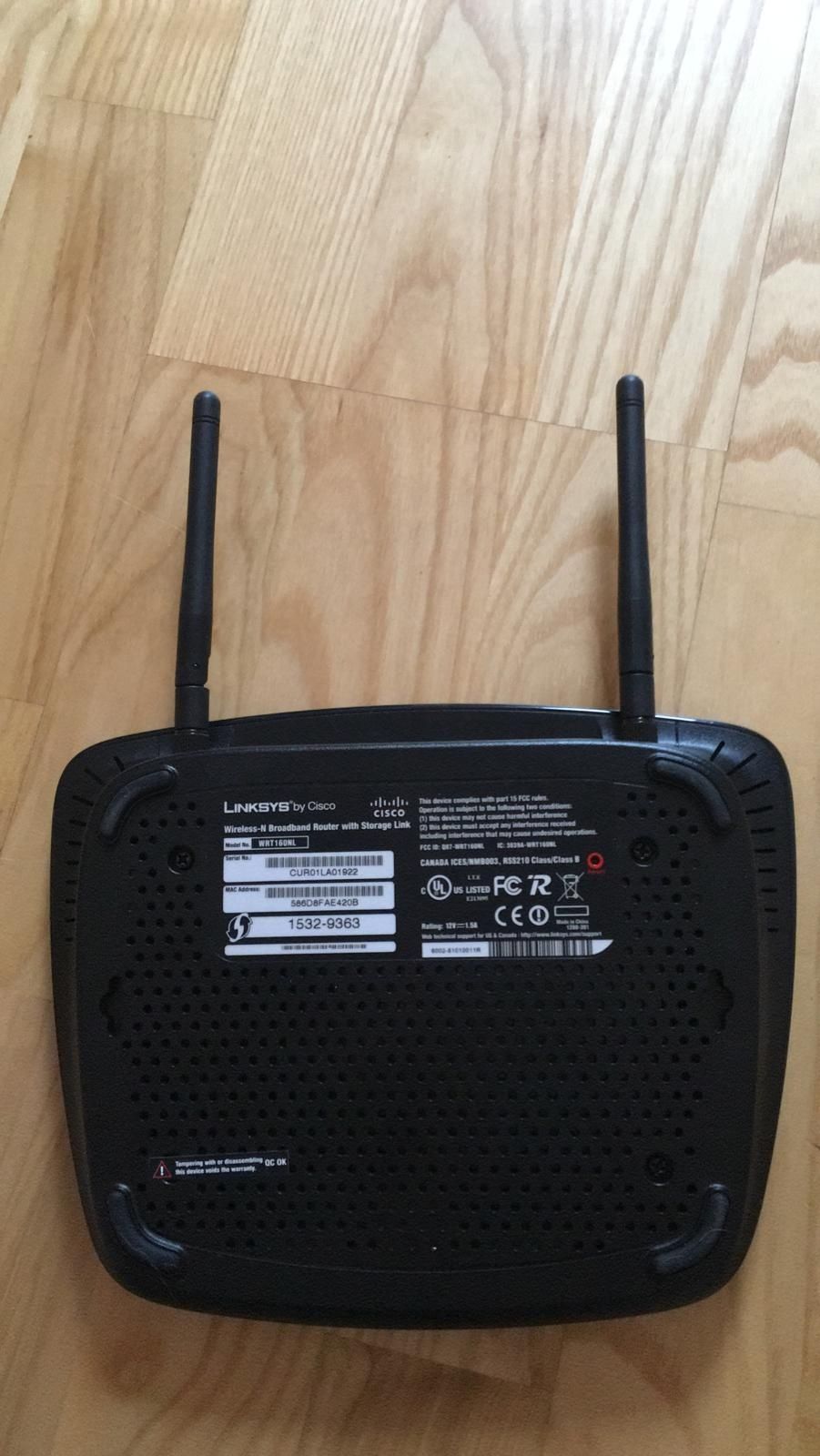 Router LinkSys Cisco WRT160NL