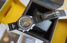 Omega x Swatch ,Mission To Neptune ,kolor szaro czarny zegarek