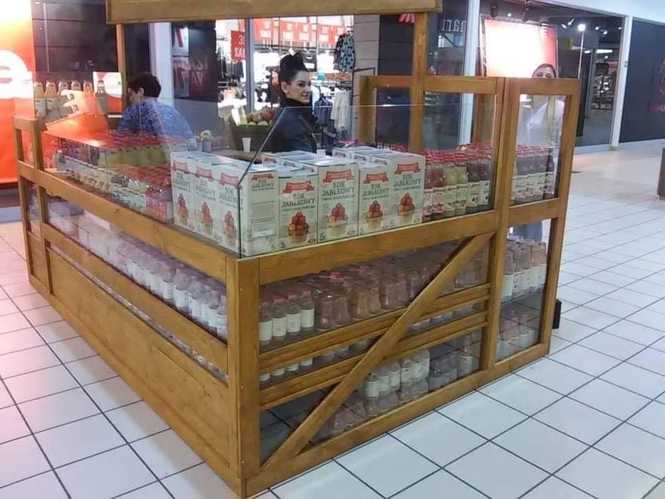 wyspy handlowe sprzedażowe 8 szt drewniana wyspa kiosk punkt jarmark
