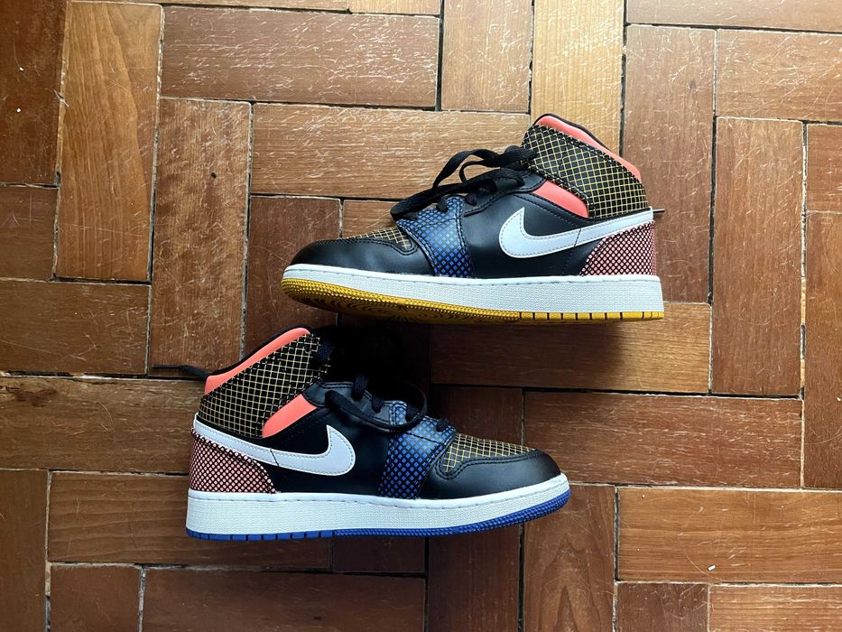 Jordan 1 Mid MMD Multi-Color Grid (GS)