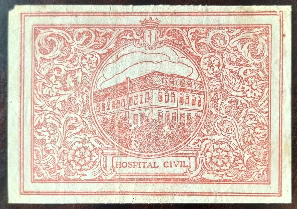 Nota Cédula Capicua Real 5 Centavos Vila Real Bom Estado