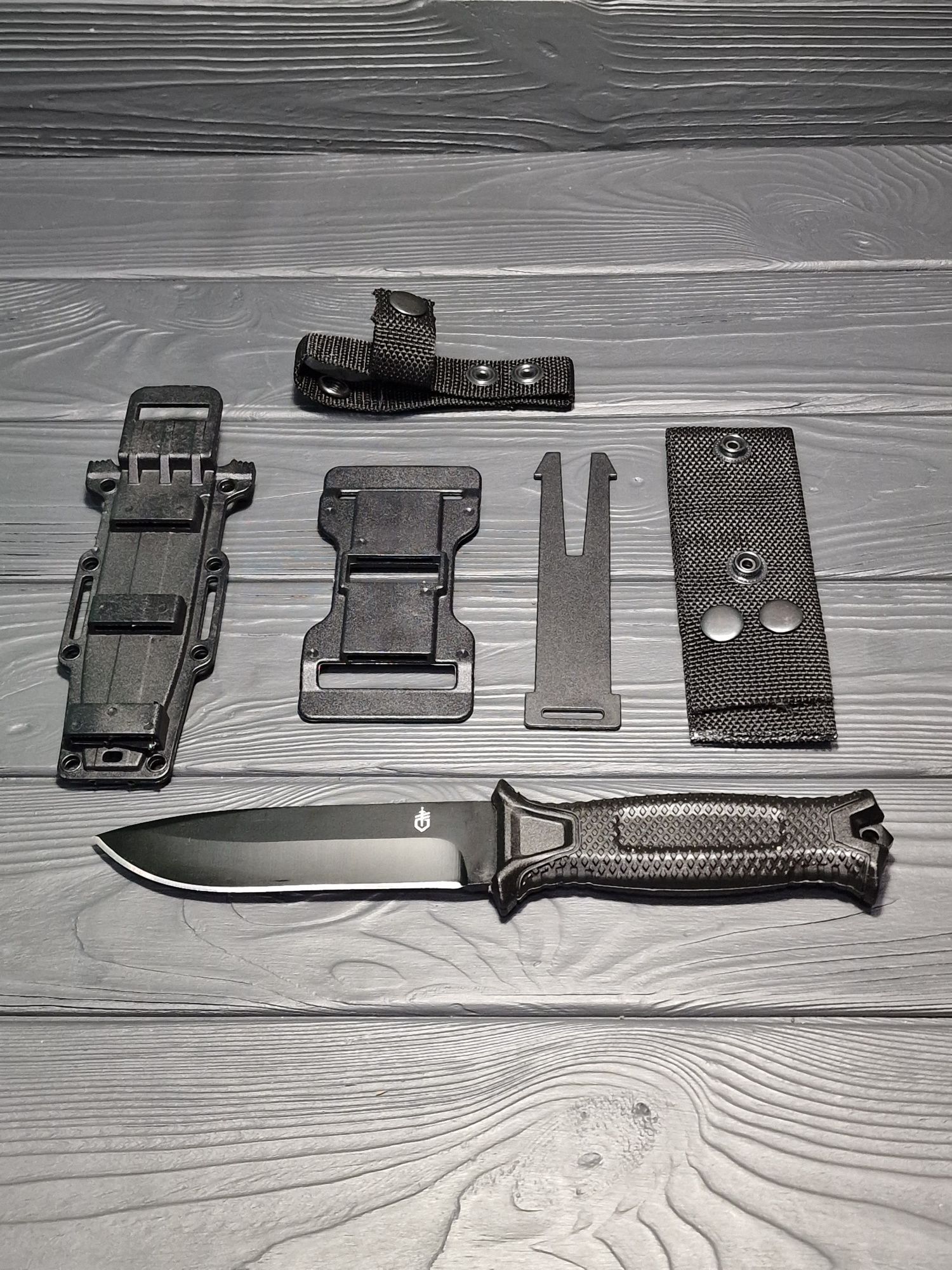 Тактический Нож Gerber STRONGARM Fixe/чёрный/с гравировкой.
