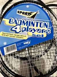 Badminton 4 Raquetes Set