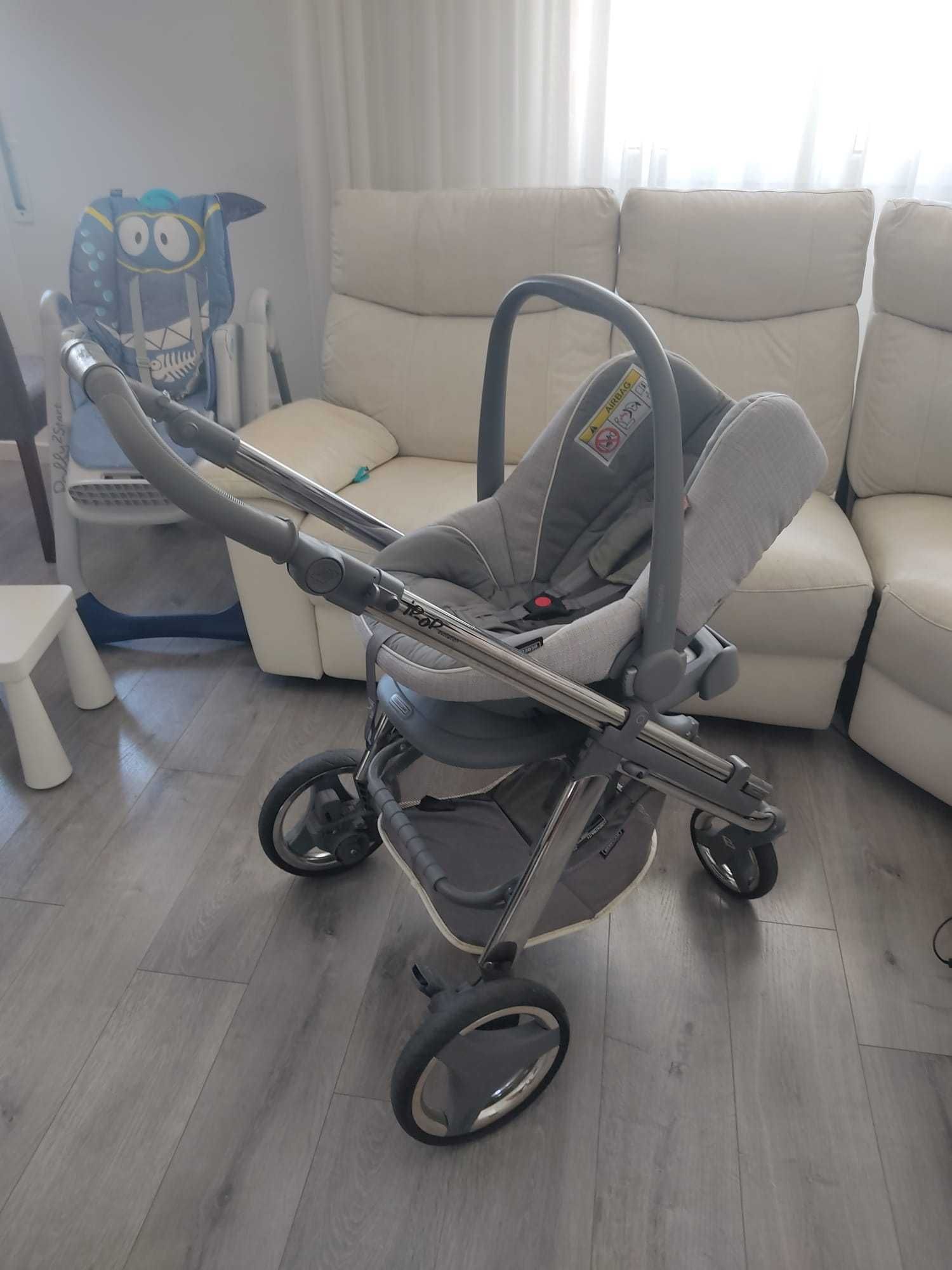 Vendo carrinho DUO da BÉBÉCAR Ip Op Evolution (Cor Cinzenta)