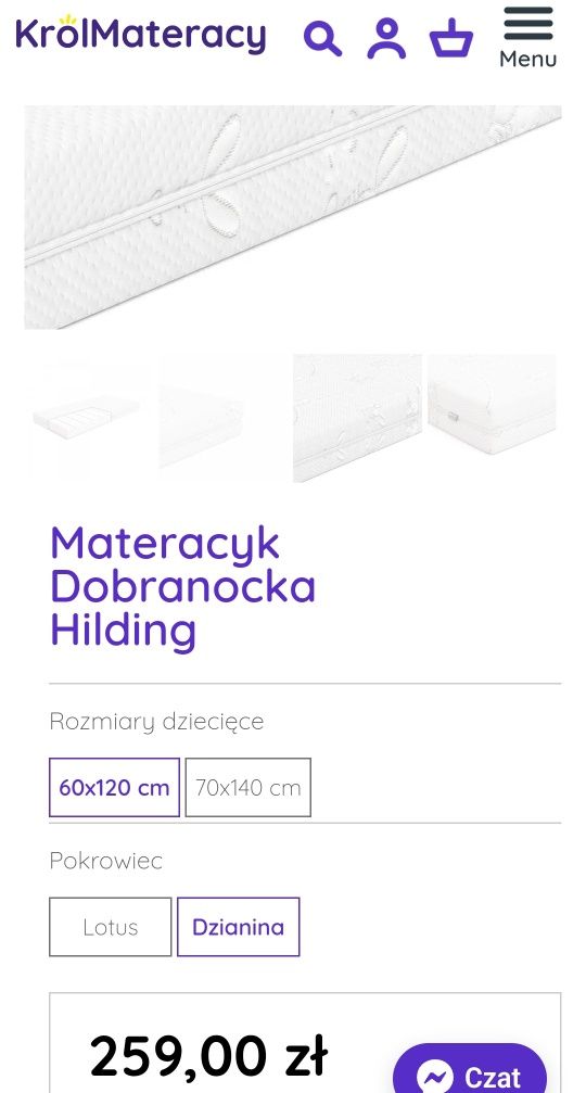 Materac Hilding Dziecięcy Baby Dobranocka