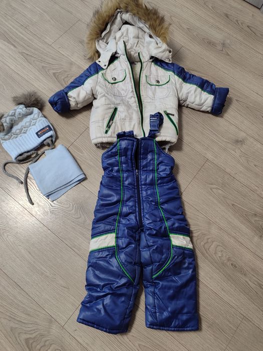 Комбінезон  комбинзон куртка зимова костюм комплект шапка для хлопчика