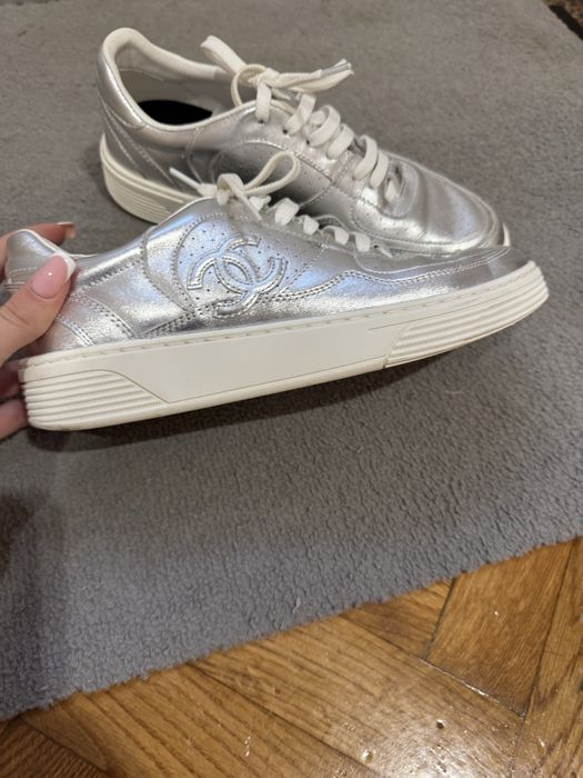 Кеди срібляні Chanel