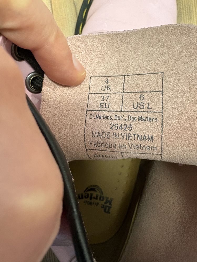 Martens różowe 37