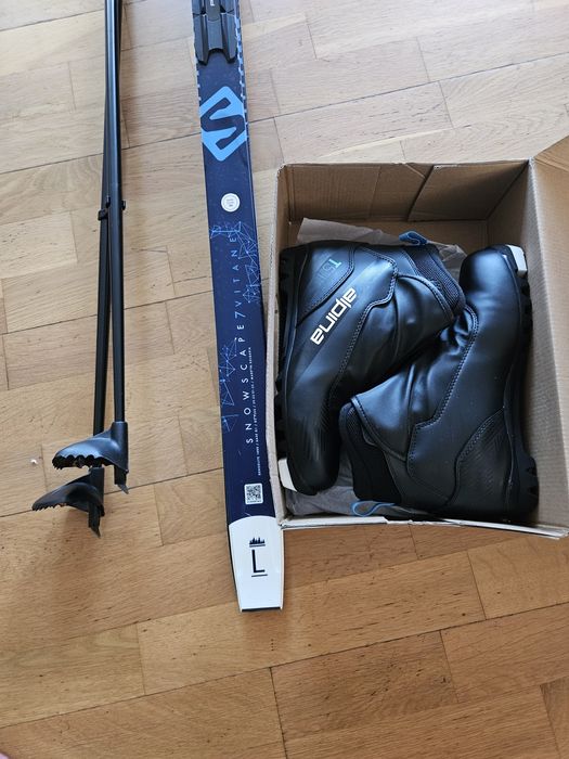 Narty biegowe +akcesoria