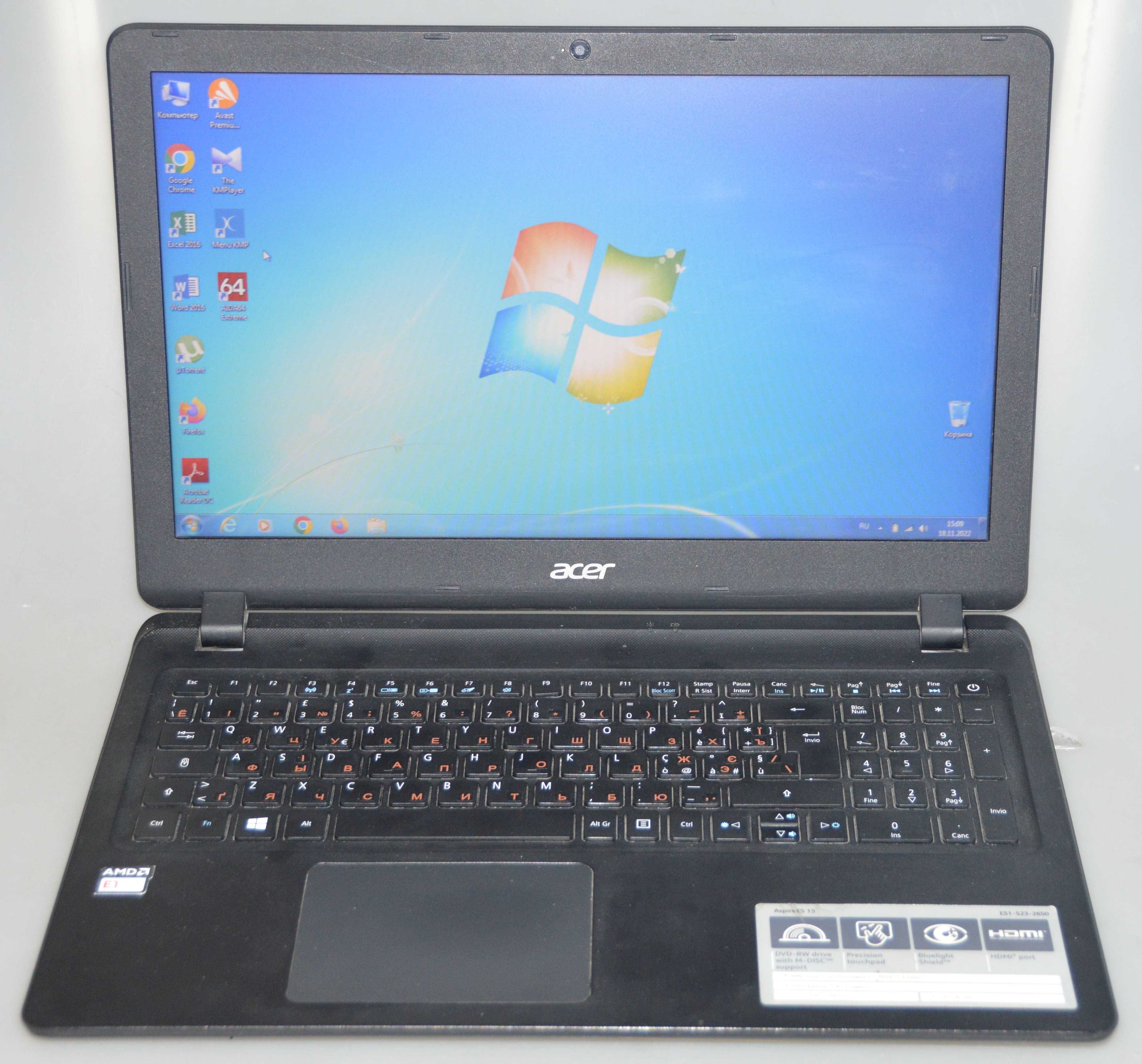 Ноутбук 15,6" Acer Aspire ES1-523-26S0