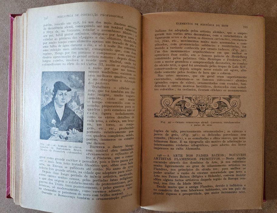 Livro antigo - Elementos de História de Arte