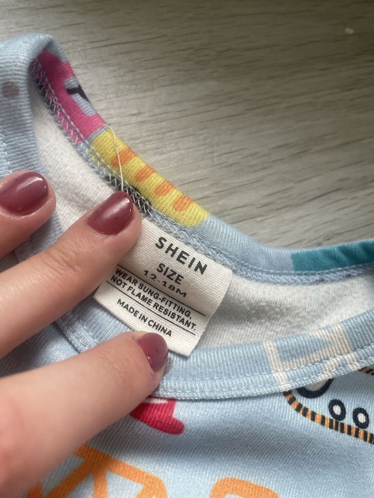 Piżama w pojazdy Shein rozmiar 86