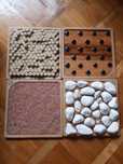 Scieżka sensoryczna Mukka Senso, panele sensoryczne, tace, Montessori
