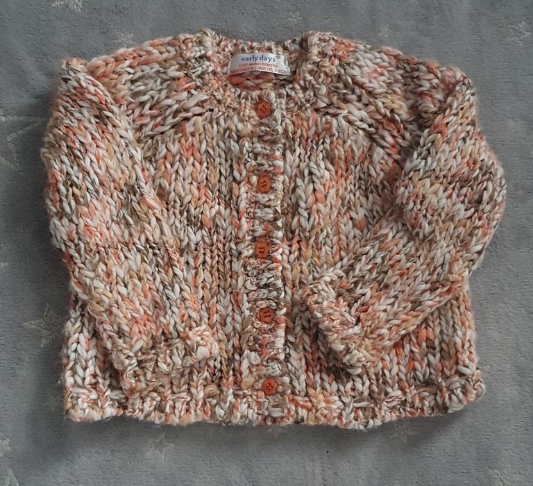 Sweterek dla dziewczynki Early Days 74 jesienno-zimowy 6-12m