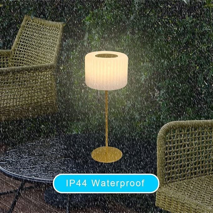 Lampa stołowa LED na zewnątrz przenośna bezprzewodowa z pilotem