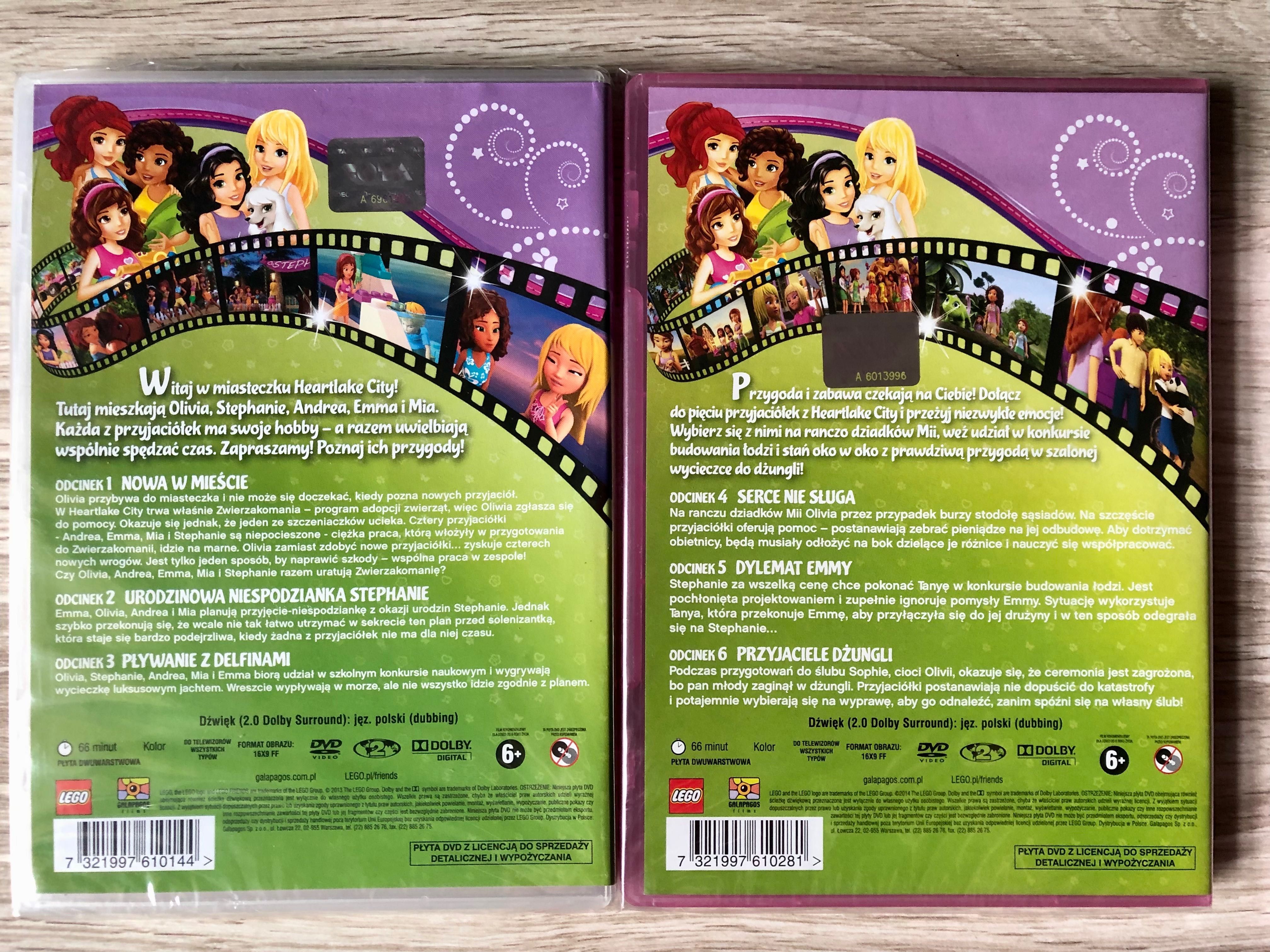 LEGO Friends dvd /Nowe /seria 7 sztuk /odcinki 1-23