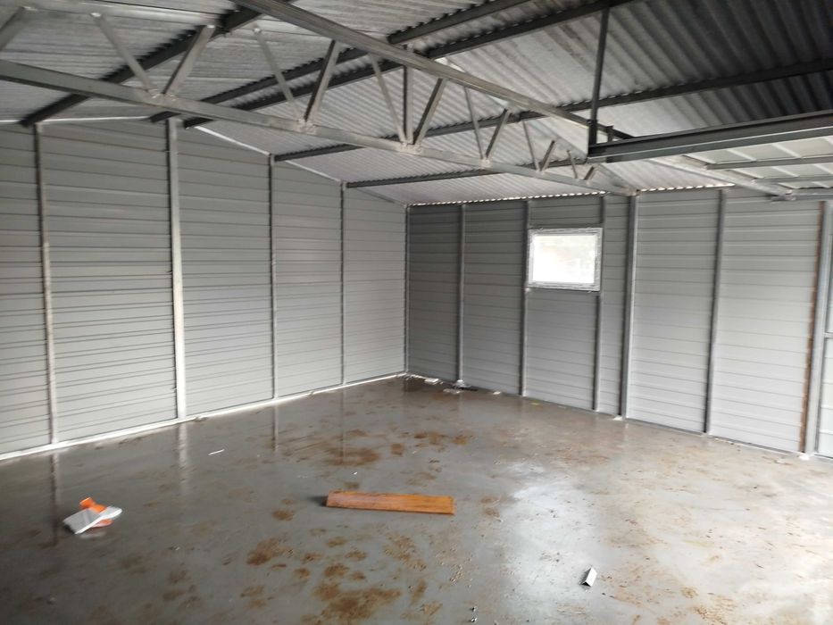 Garaż 6x5 spad dachu do tyłu kolor z palety ral NAJNIŻSZA CENA