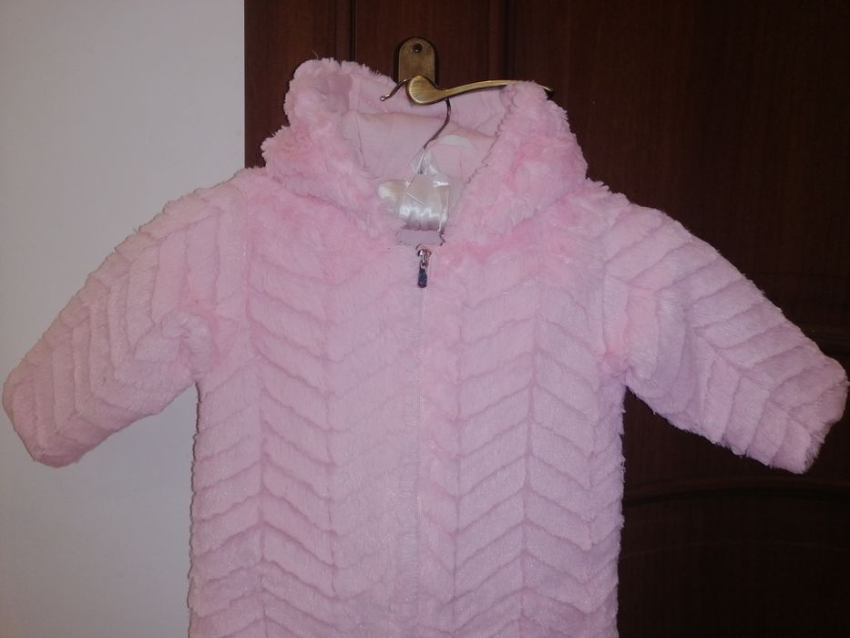 Деми теплый меховый комбинезон комбез тедди комбiнезон шубка демiсезон