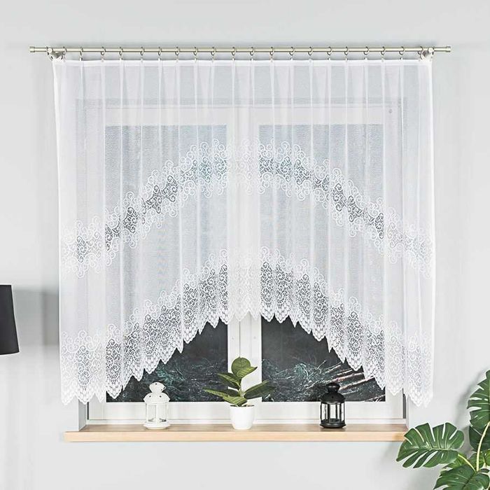 VIOLETTA Firanka żakardowa odpasowana, szerokość 250 x wysokość 150cm