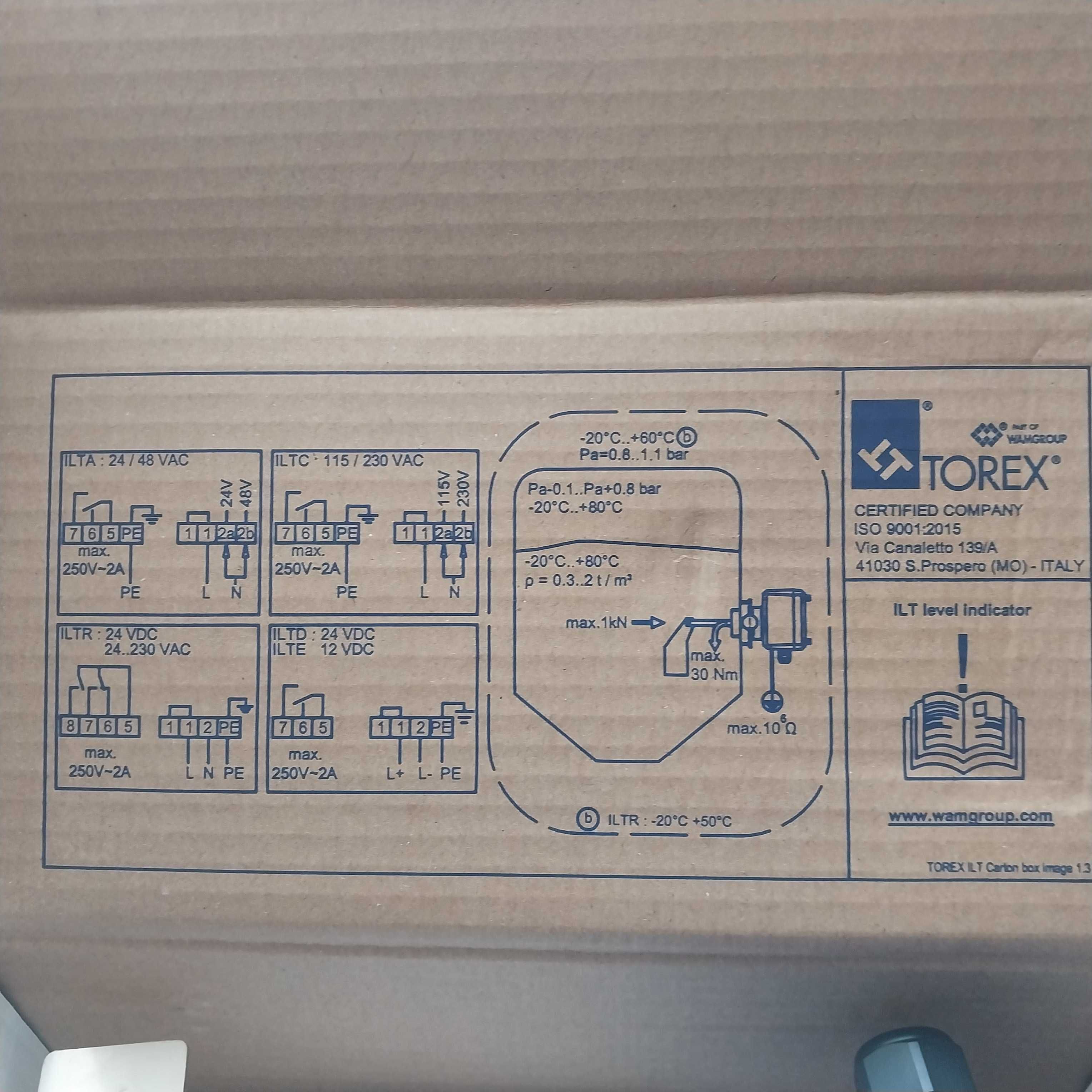 Датчик уровня ротационный ILTC0, 115/230 V AC