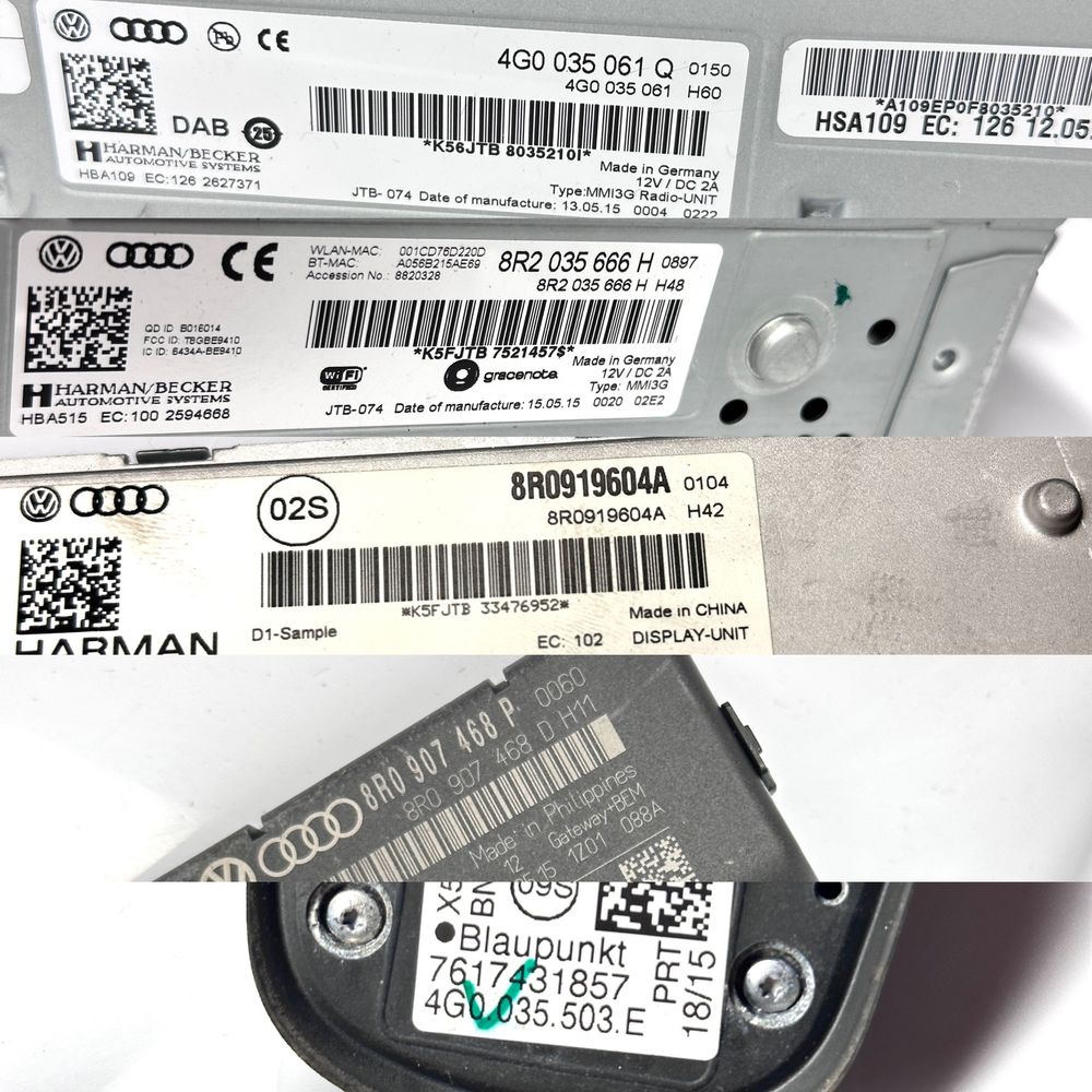 AUDI A4 B8 A5 8T Q5 lift Zestaw MMI 3G Moduł radio multimedia