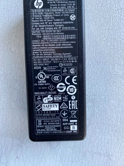 Carregador Portatil HP 45W