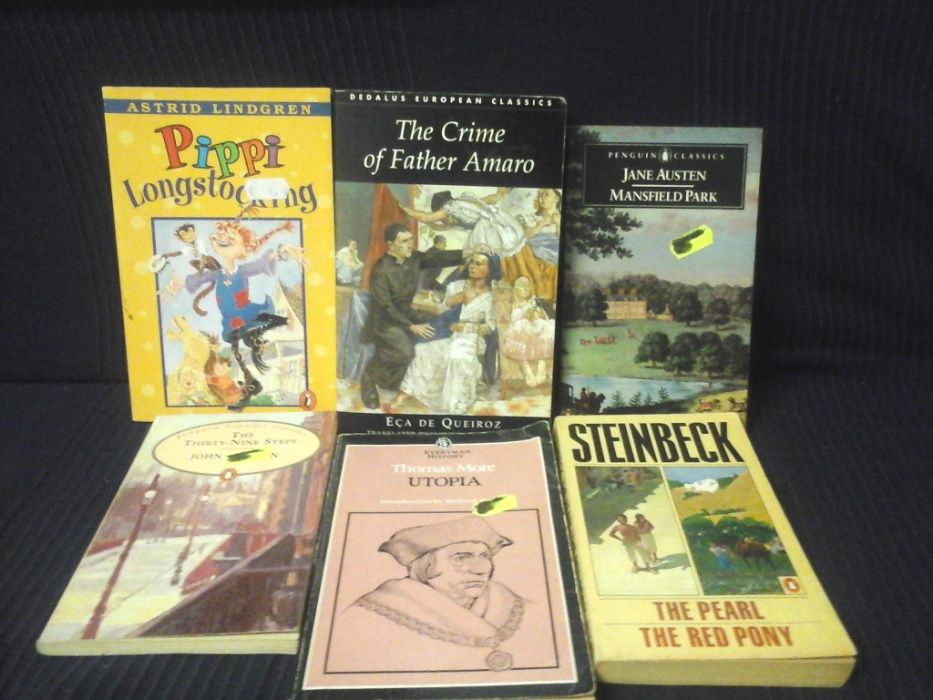 Livros em Inglês The Pearl The Red Pony Steinbeck 39 Steps Pippi Longs