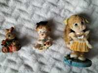 Vintage kolekcjonerskie figurki Sweet Kids ceramiczne 3 szt