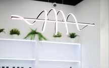 Lampa wisząca nowoczesna czarna Twist LED 90W Milagro