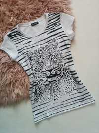 NOWA bluzka z tygrysem T-SHIRT koszulka z krótkim rękawem