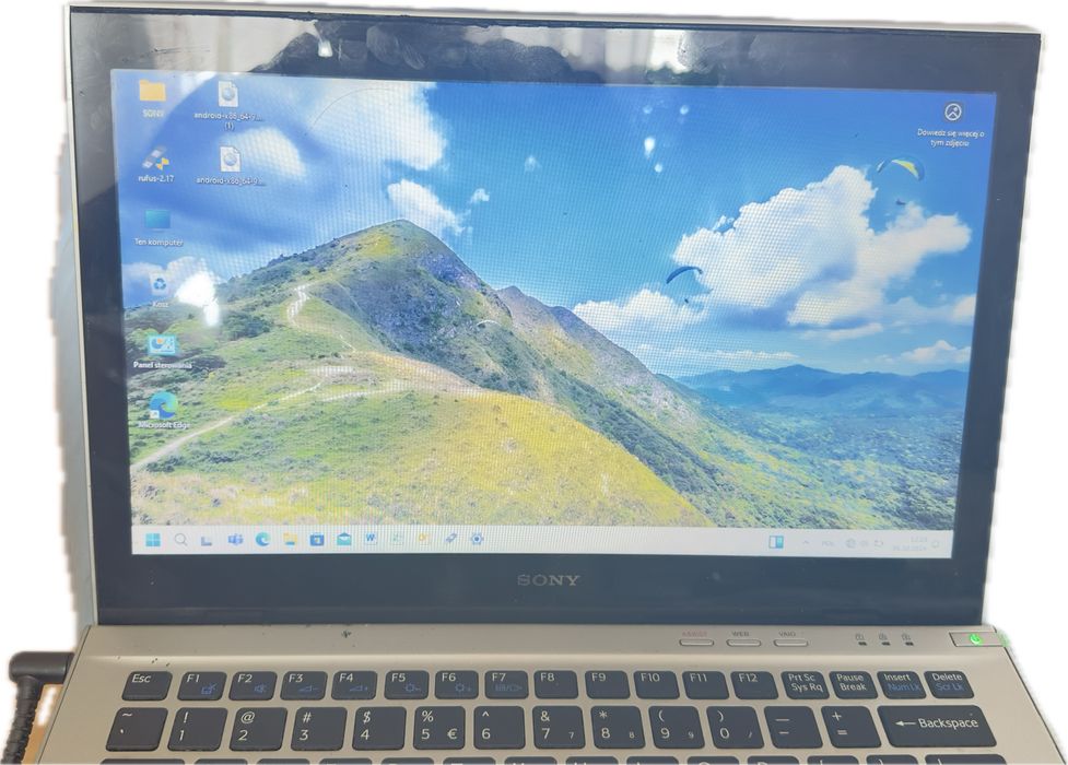 Laptop Sony Vaio SVT1311M1ES i5 z matrycą dotykową win 25H2