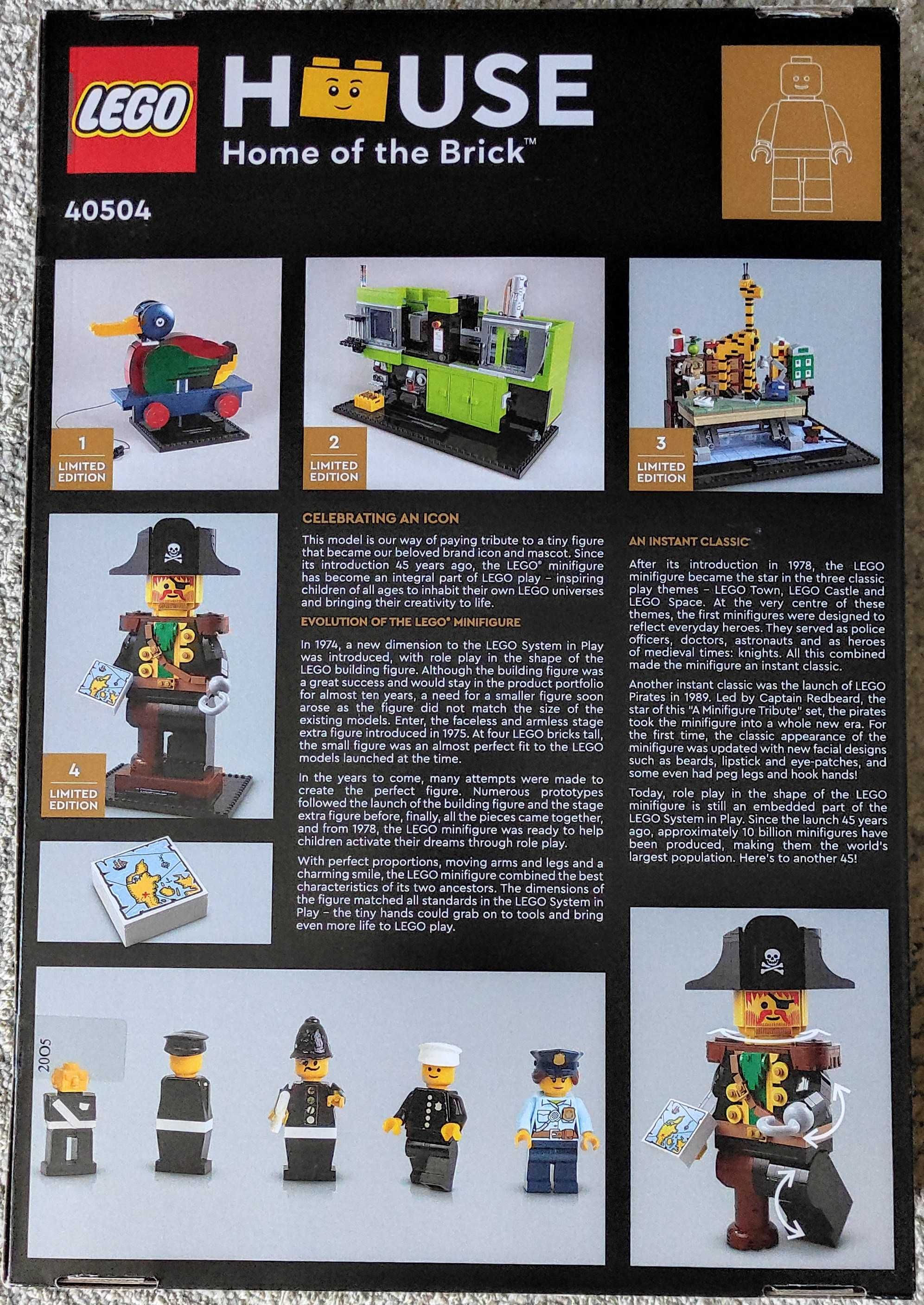 LEGO House 40504 Home of the Brick Tribute Pirat Kapitan Rudobrody