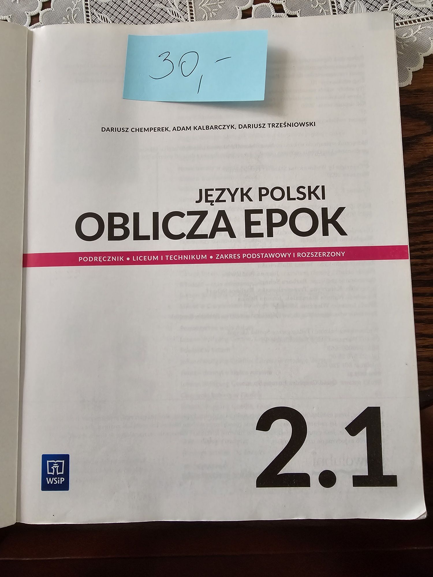 Sprzedam podręcznik Oblicza epok 2.1