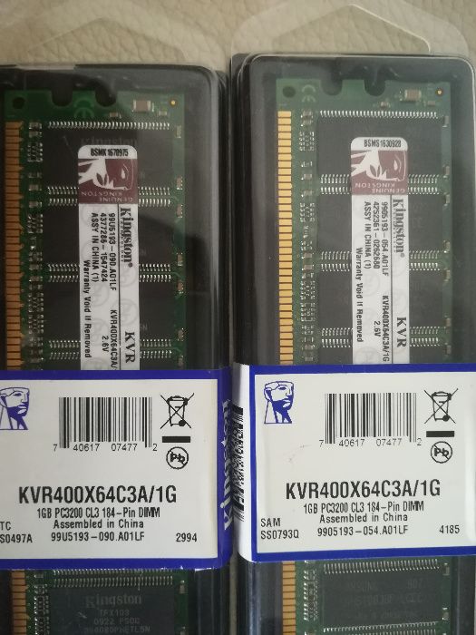Memoria RAM Kingston 1Gb DDR400 PC3200