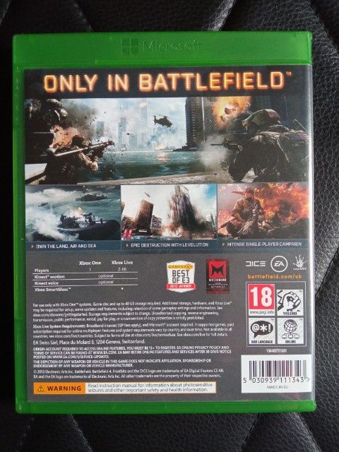 Gra Xbox one Buttlefield 4