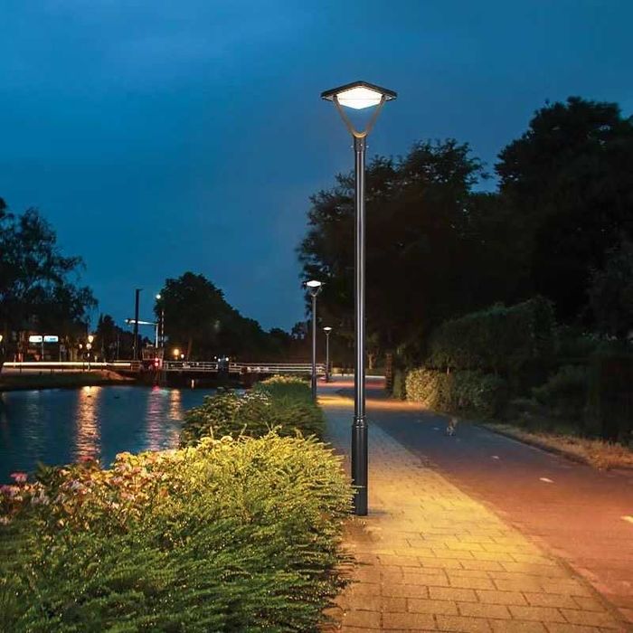 Lampa solarna parkowa LED P-07 (LED 12W 1500LM panel 20W LiFePO4 20Ah)